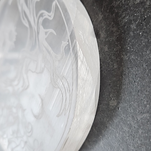 Selenite Charging Plate Tree of Life - Picture 2 of 2